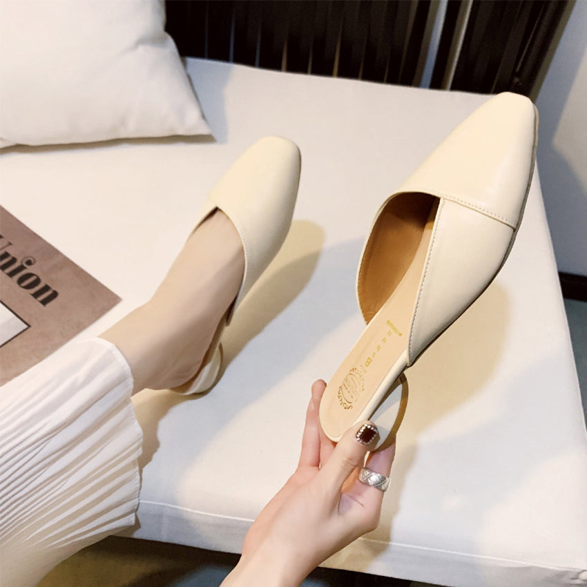 Chic Cross-Vamp Mules