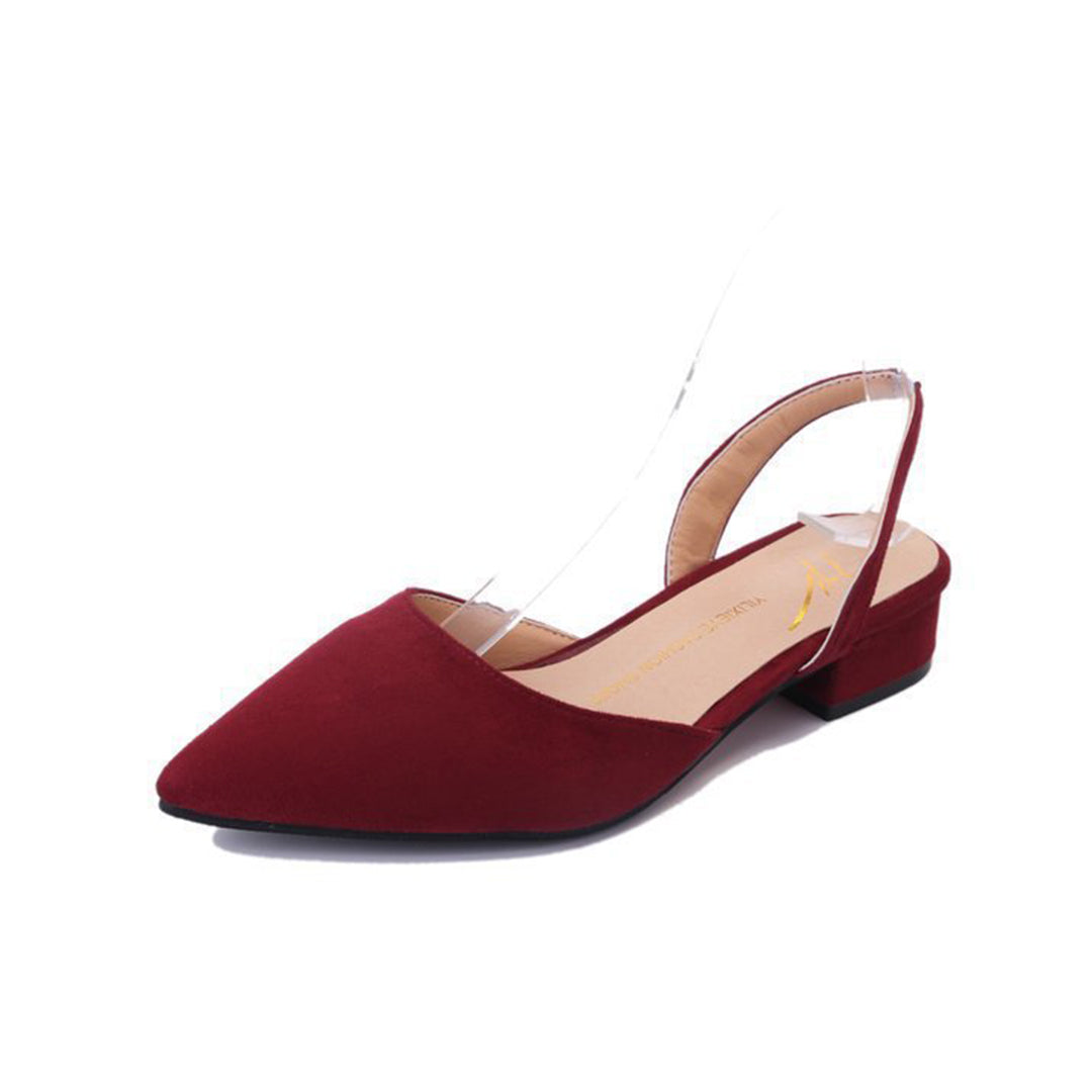 Elegant Black Slingback Flats