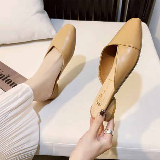 Chic Cross-Vamp Mules