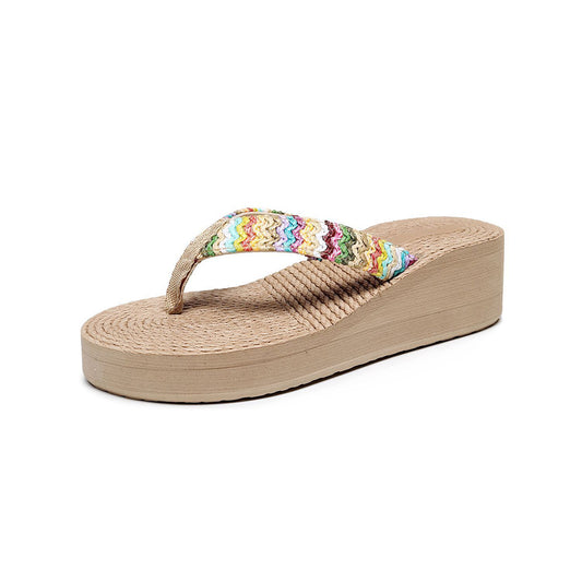 Crisscross Woven Wedge