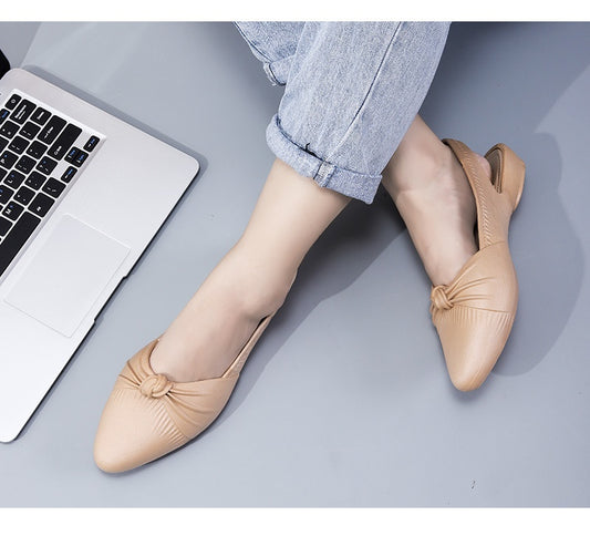 Pointed Tie Sandals