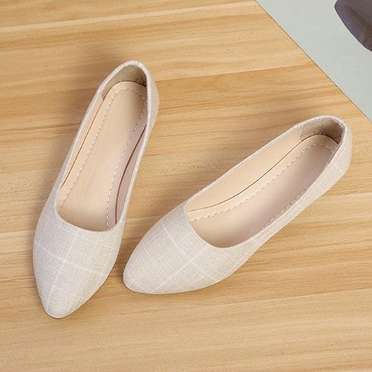 Almond Toe Ballerina Shoes