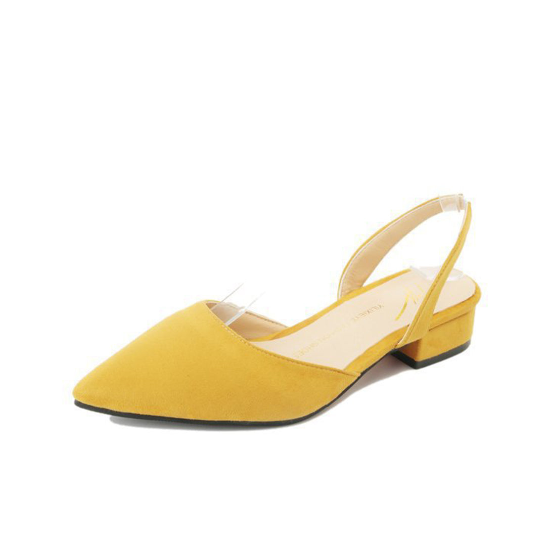 Elegant Black Slingback Flats