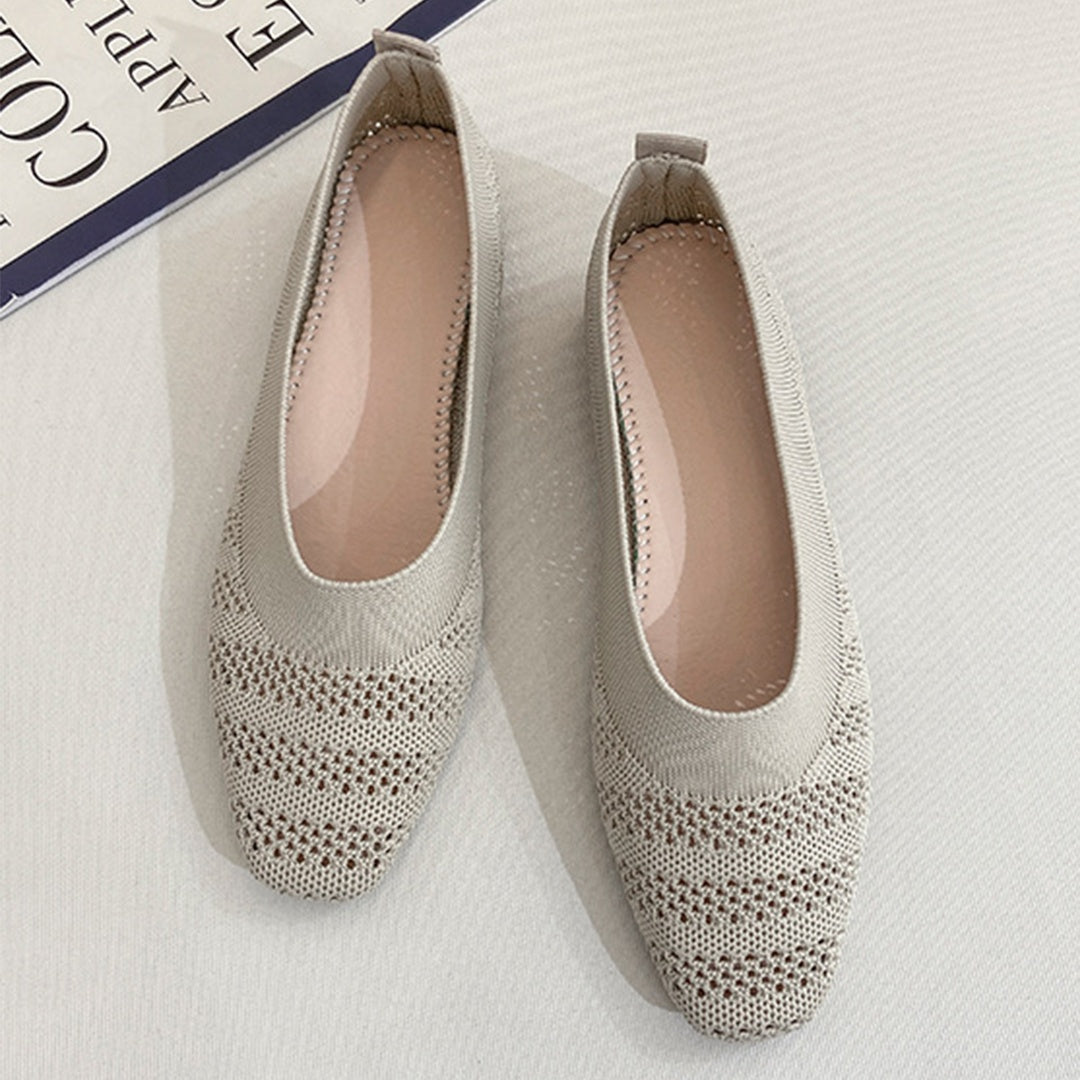 Breathable Knit Ballet Flats